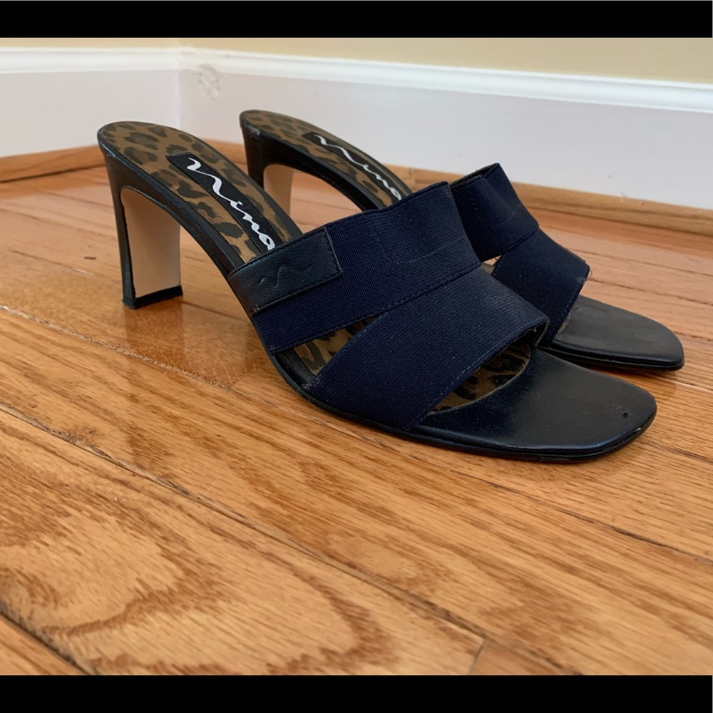 Black block heeled scandals